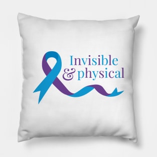 Invisible & Physical (Purple & Blue) Pillow