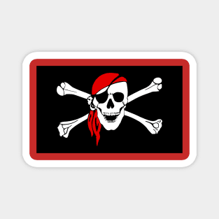 Halloween Pirate Skull Magnet