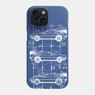 Time Machine Schematics Phone Case