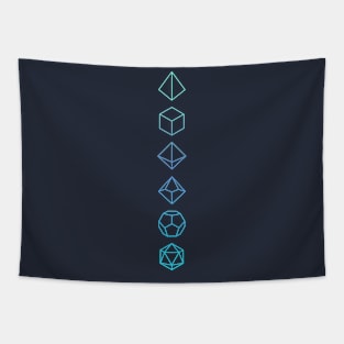 RPG Dice Water Wizard Tapestry