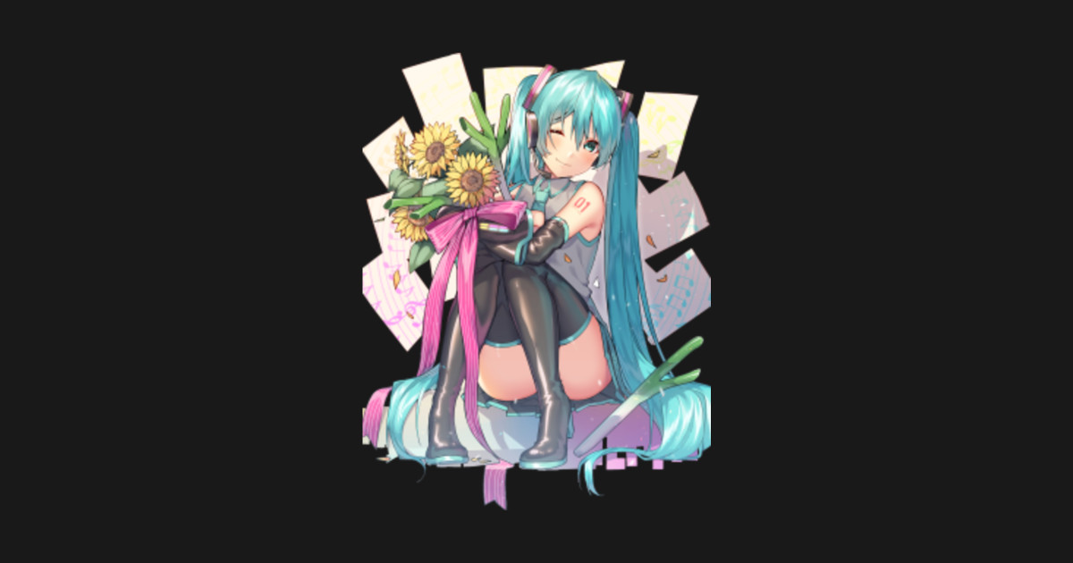 hatsune miku sitting