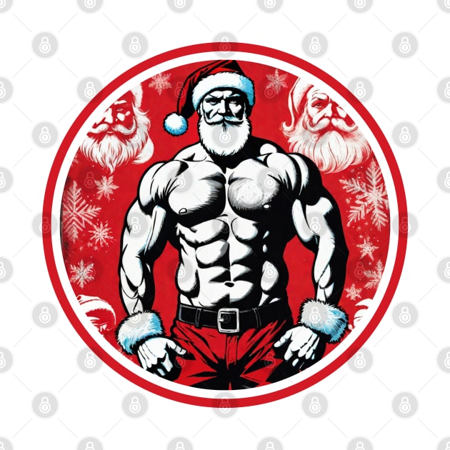 Bodybuilder Santa Claus by muscle