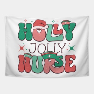 Holly Jolly Nurse Tapestry