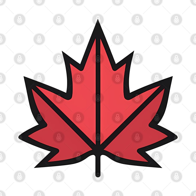 Funky Maple Leaf by Minimal Kingdom