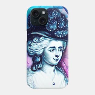 Frances Burney Snowy Portrait | Frances Burney Artwork 8 Phone Case