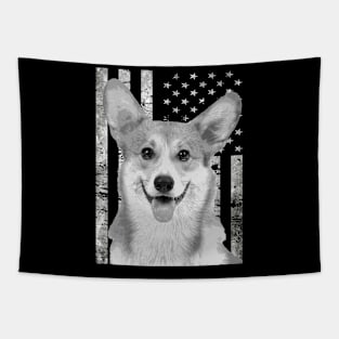 Corgi Craze Fashionable Tee Celebrating the Charm of Corgis Everywhere Tapestry