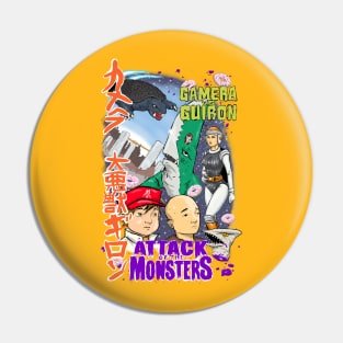 Attack of the Monsters Pin