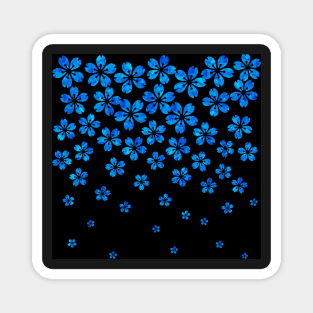 blue sakura Magnet