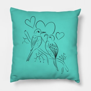 Birds in love Pillow