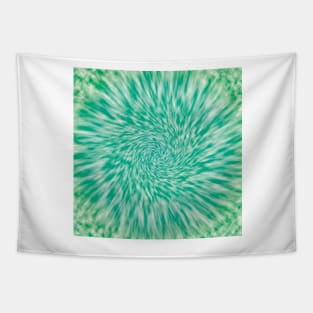 Sea green tie dye circle Tapestry