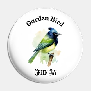 Garden Bird Green Jay Pin