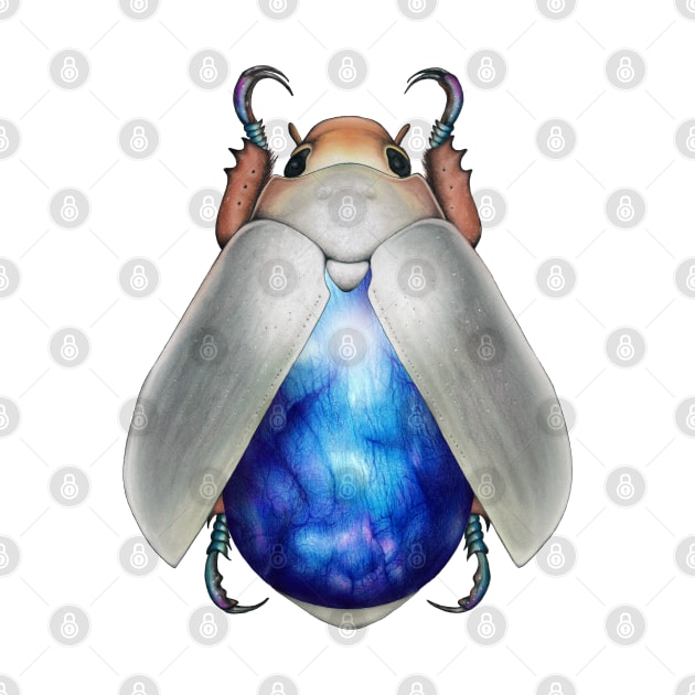 Blue Labradorite Beetle by illucalliart