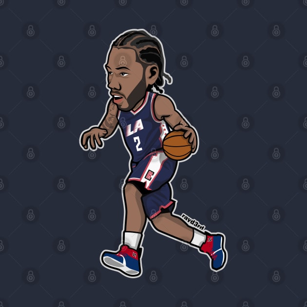 Kawhi Leonard LAC Cartoon Style by ray1007