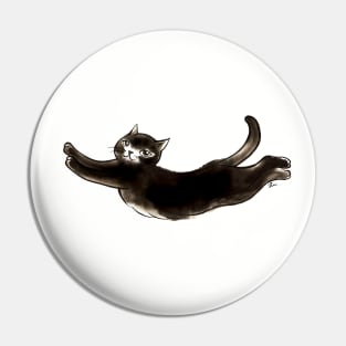 Black cat lady Pin