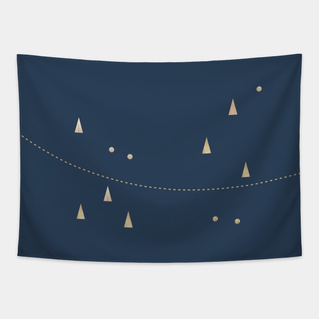 a few golden dots Tapestry by Ia-Po