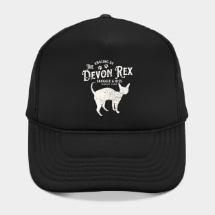 Devon Rex Cat Vintage Hat