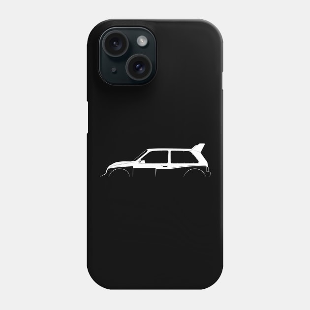 MG Metro 6R4 Silhouette Phone Case by Car-Silhouettes