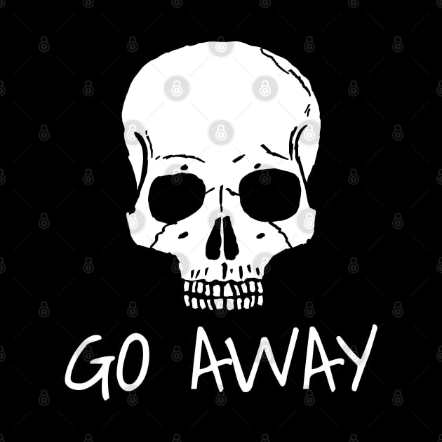 Go Away - Gothic Skull by LunaMay