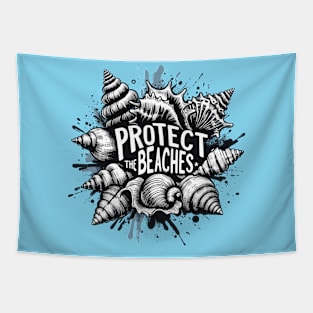 Protect the Beaches - Seashells Tapestry