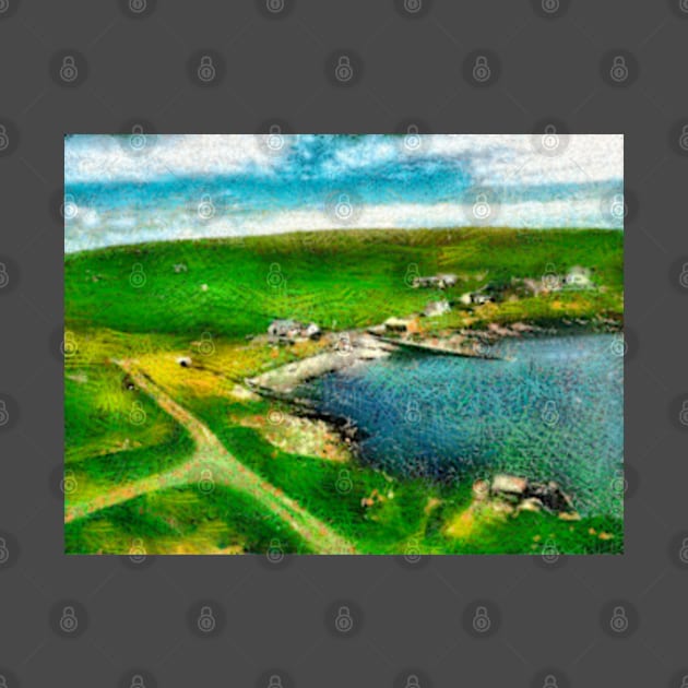 Houbie Bay, Fetlar, Shetland Islands by Avalinart