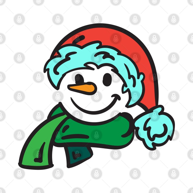 Snowman Face by holidaystore