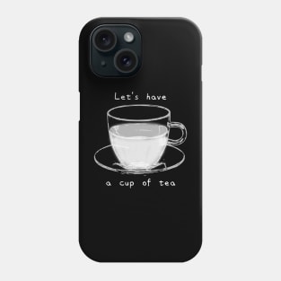 【Black and White】Tea Time Phone Case