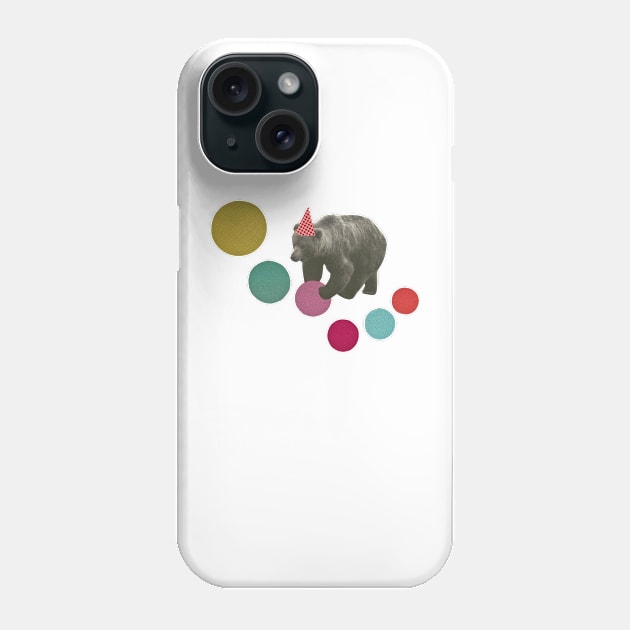 Birthday Bear Phone Case by Cassia