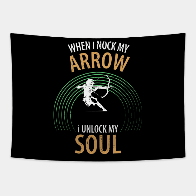 Arrow and bow Tapestry by Johnny_Sk3tch