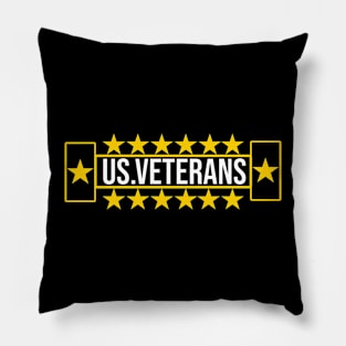 US Veterans Stars Pillow