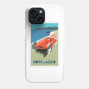 Vintage, retro Travel Poster Cote DAzure French Riviera Phone Case