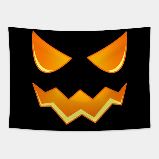 halloween scary face pumpkin costume Tapestry by presstex.ua@gmail.com