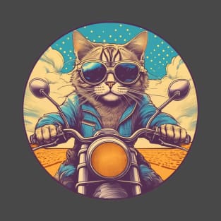 Cool cat riding a bike T-Shirt