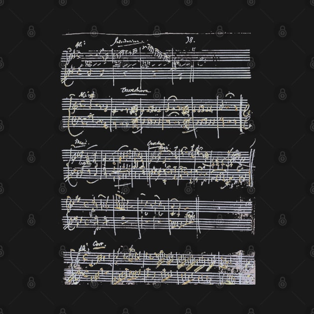 Wolfgang Amadeus Mozart Manuscript 1 by GreenRabbit