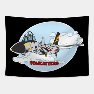 Tomcat Cartoon VF-31 Tomcatters Tapestry