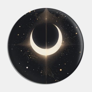 Galaxy Moon Pin