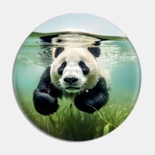 Panda Animal Fun Nature Playing Water Pin