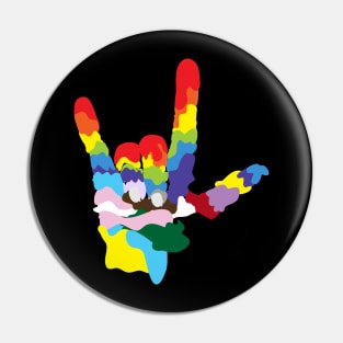 Pride Hand Love LGBTQ Pin