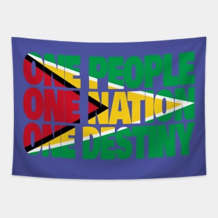 Guyana Motto Flag Tapestry