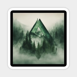 Misty Mountain Triangle Magnet