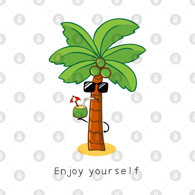 cute coconut tree by wordspotrayal
