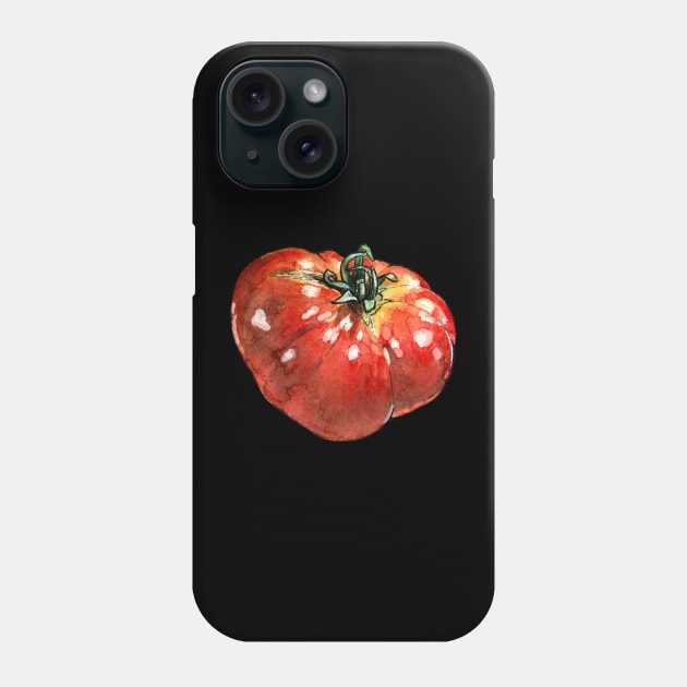 Watercolor tomato Phone Case by AquarellChill