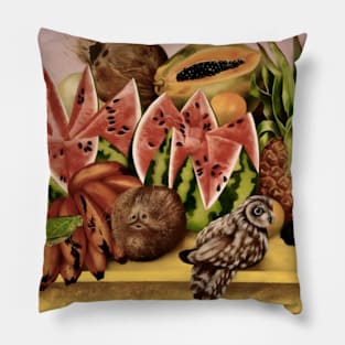 The Bride Frightened at Seeing Life Opened by Frida Kahlo Pillow