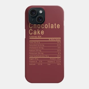 chocolate cake Phone Case