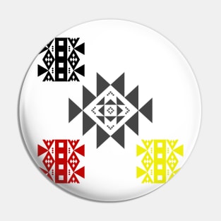 4 Colors Tribal Pin