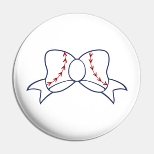 Baseball Bow Pin