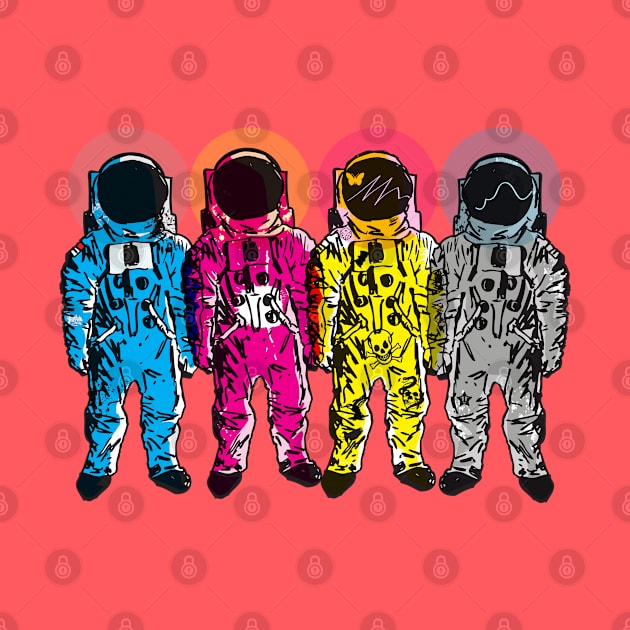 CMYK Spacemen by mattfontaine