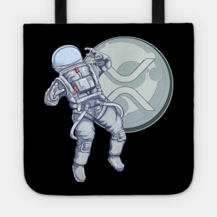 XRP Crypto Hodl Astronaut Mooning Cryptocurrency Tote