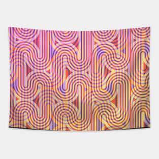 Colorful waves pattern Tapestry