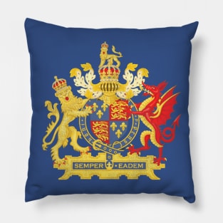 Queen Elizabeth II Coat of Arms Pillow