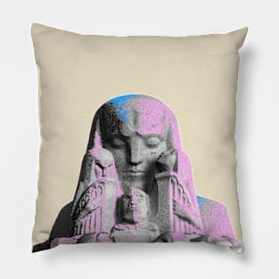 Artdeco Sculpure Woman Pillow